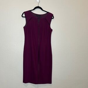 Worth Sleeveless Burgundy midi Party Dress size 8